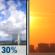Sunday: Chance Showers And Thunderstorms then Mostly Sunny